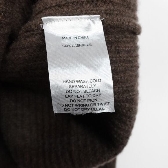 EUC Quince Brown Mongolian Cashmere Oversized Boyfriend Cardigan Sweater Medium - Picture 8 of 10